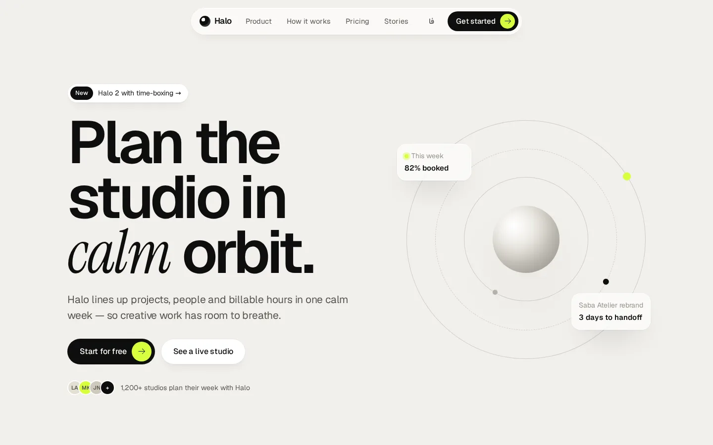 Atelier — Site (English, Desktop)