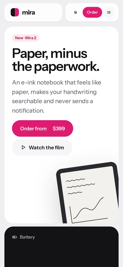 Bento — Site (English, Mobile)