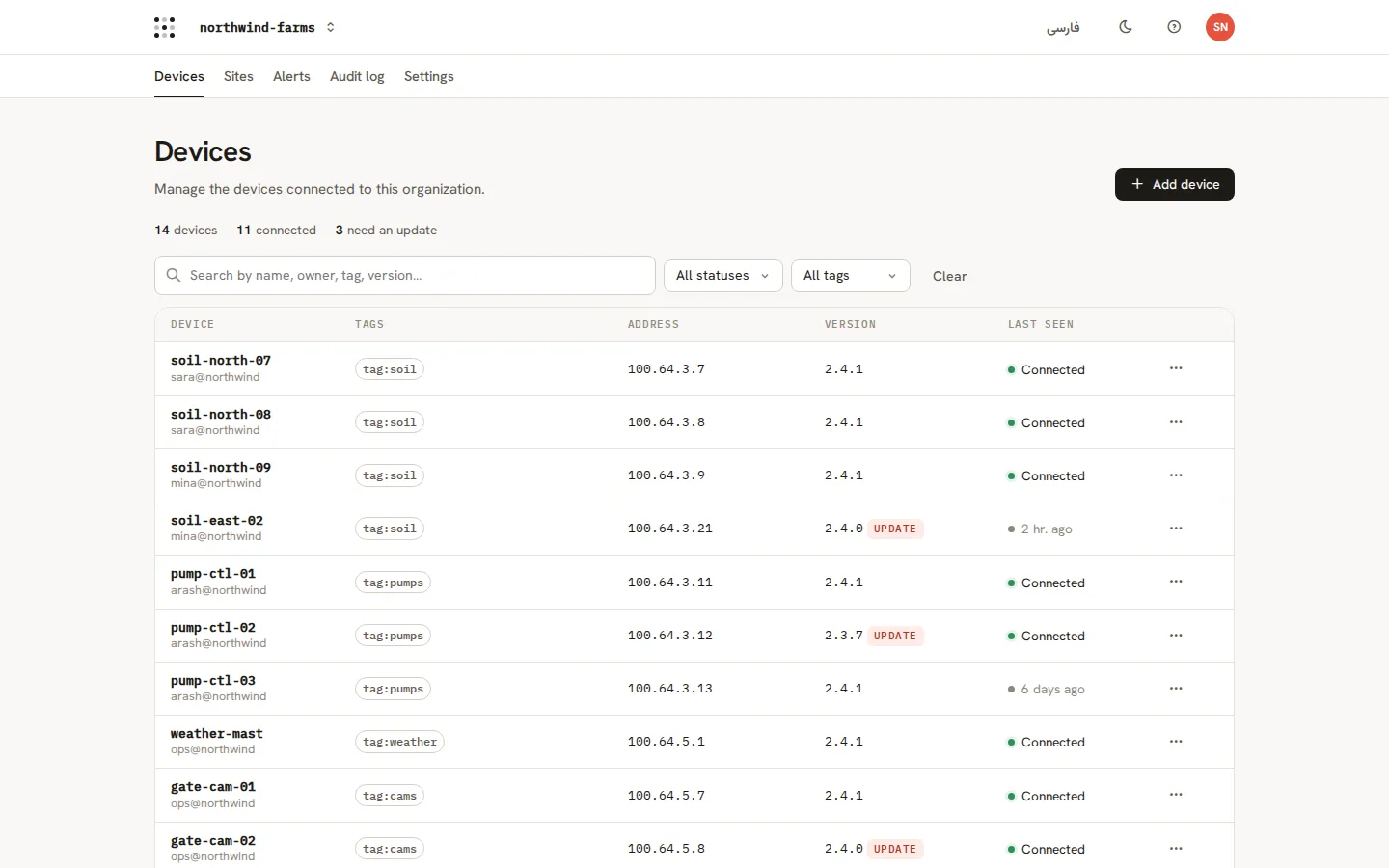 Hearth — Dashboard (English, Desktop)