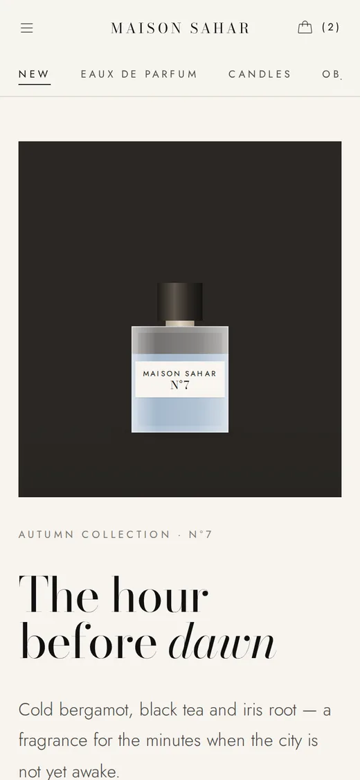 Maison — Site (English, Mobile)
