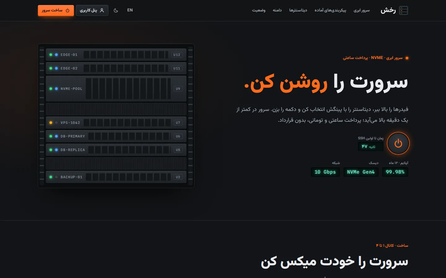 Rack — Site (فارسی, Desktop)