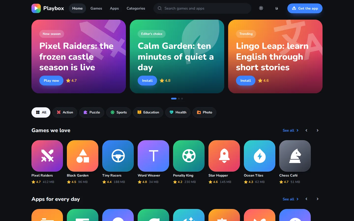 Shelf — Site (English, Desktop)