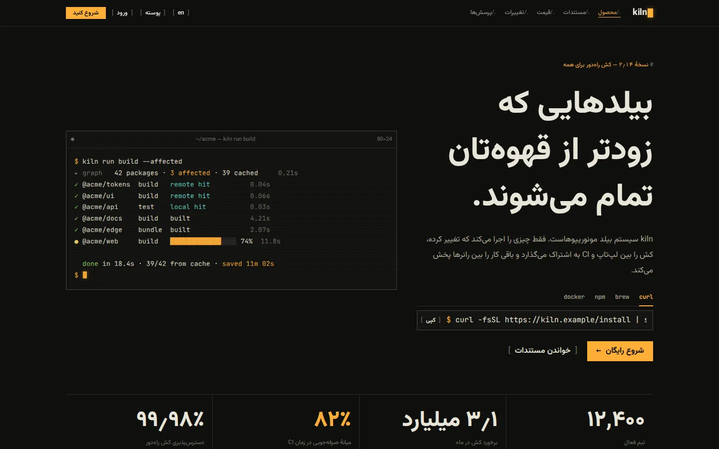 Teletype — Site (فارسی, Desktop)